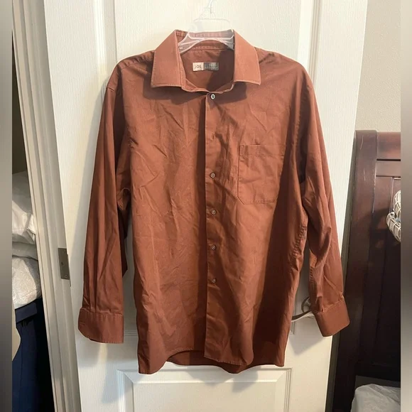 Joseph Abboud | Shirts | Mens Rust Colored Button Up Shirt | Poshmark